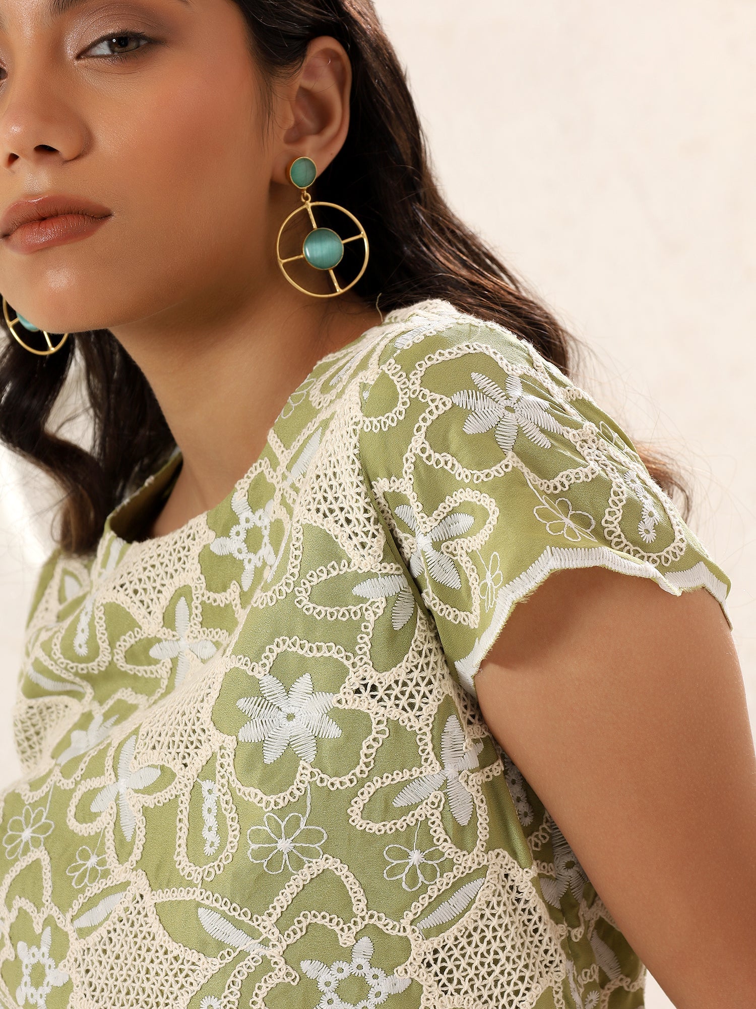 Pistachio Meadow Dress