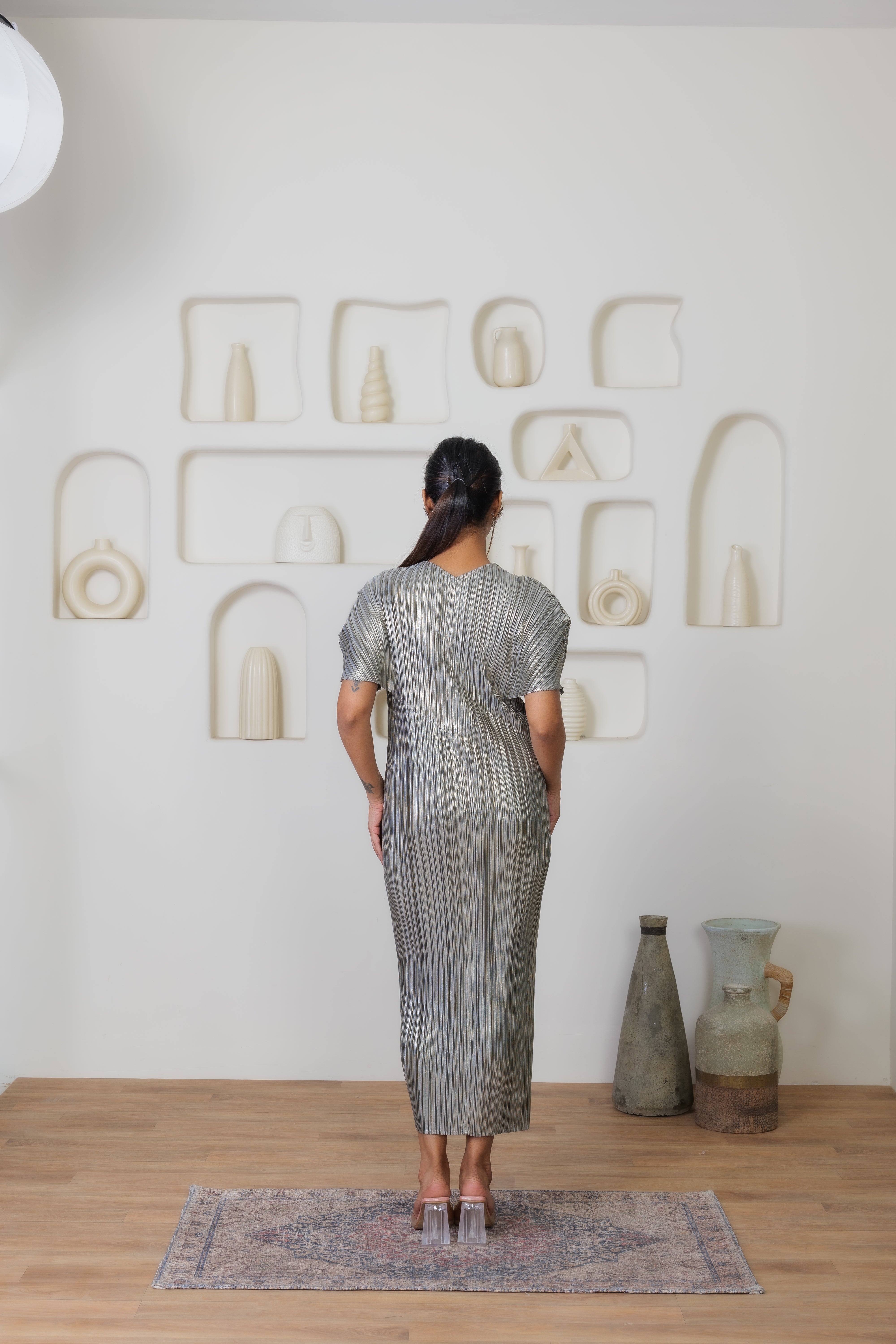 Serenade Metallic Dress