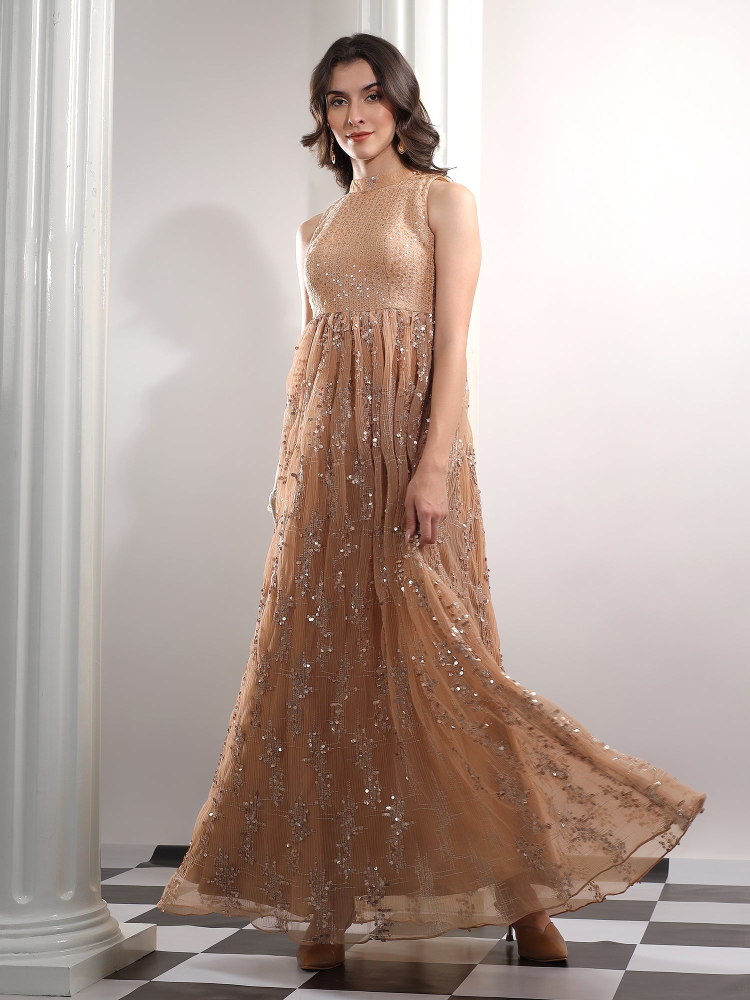 Mocha Glow Dress