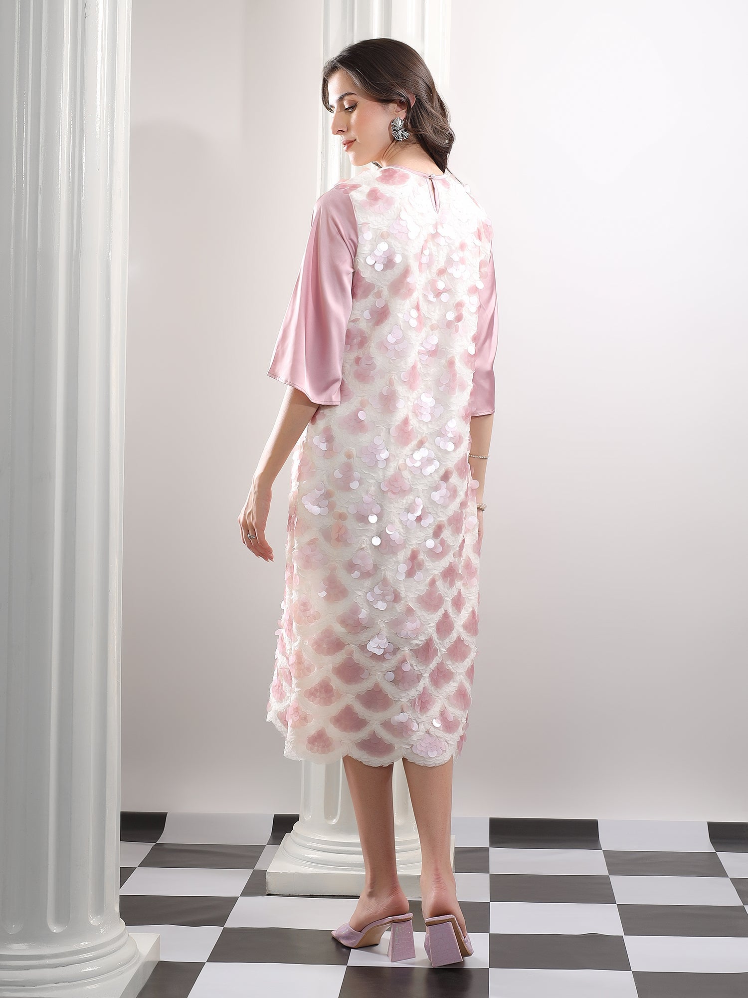 Petal Shimmer Dress