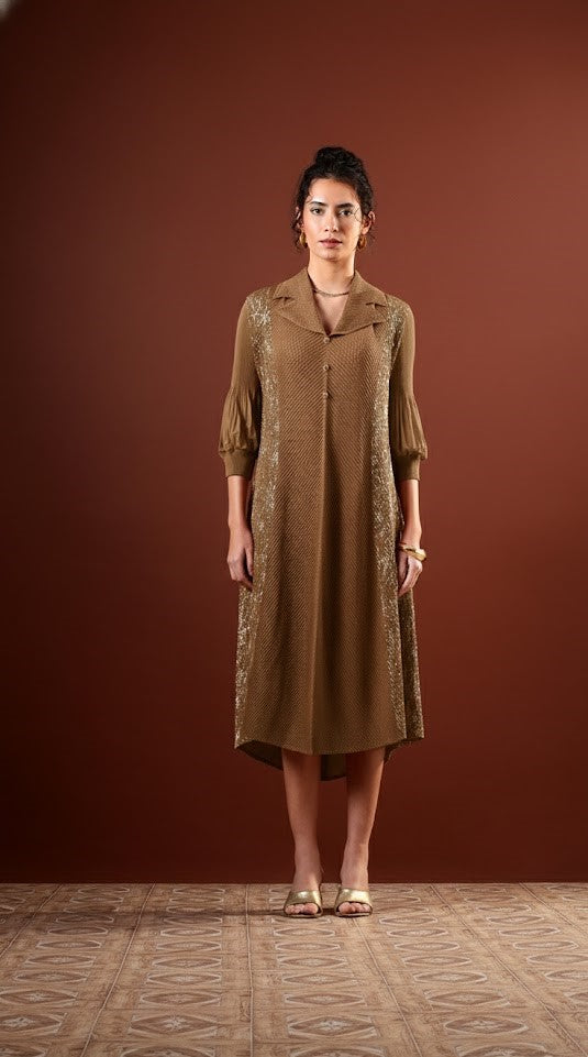 Sephia Pleated Dress